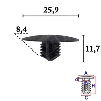 фото thumb №1, Кліпса капот двигуна mitsubishi eclipse cross