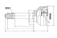 фото thumb №5, Шарнир наружный honda passport 2.6 3.2 94-97 isuzu trooper 2.6