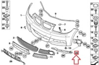 фото thumb №7, Bmw 1 e82 m нижний правый сальник бампера передний 8046128 оригинальный