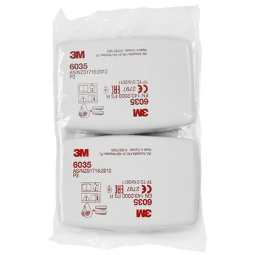 3M 6035 Фильтр-пылесборник P3, комплект пар, 2 шт.