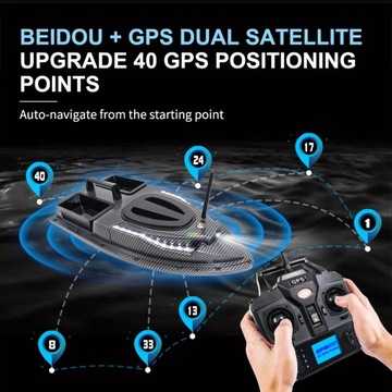 V900 Лодка с GPS-наживкой, 500 м, радиоуправляемый эхолот с автовозвратом