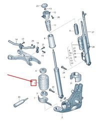 фото thumb №1, Audi a4 avant b8 rear котушка запалювання spring 8k0511115cp original