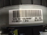 фото thumb №8, Консоль панель приладів подушка ремені 5n0 tiguan 1 lift подушка безпеки подушки безпеки оригінал