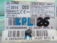 фото thumb №4, C-klasa w205 подушка безопасности шторка безопасности правая подушка сиденье