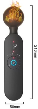 МАССАЖЕР КЛИТОРАЛЬНОГО МАССАЖЕРА MAGIC WAND 12 ФУНКЦИЙ ЖК-дисплея НАГРЕВ, ОРГАЗМ