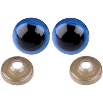OCZKA bezpieczne DIY niebieskie MASKOTKA 14 mm