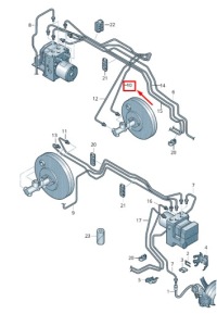 фото thumb №3, Skoda rapid nh brake труба lhd 6ru614739d