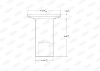 Купить Заклёпки накладки 6,35mmx12,7mm, opak. 100szt. стальной трубчатый nit, фото thumb
