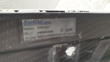 фото thumb №10, G-klasa w463 планка крила права передня карбон