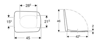 Сиденье для унитаза Koło/Geberit Nova Pro/Selnova M30116000/502896001