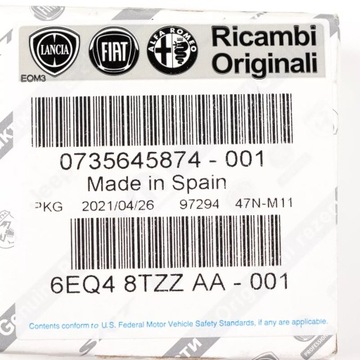 фото thumb №9, Датчик паркування fiat 500x 500l tipo panda оригінальний номер