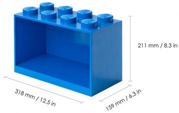 Полка LEGO BRICK 8 (синяя) 41151731