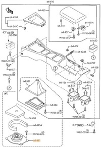 фото thumb №5, Прокладка важіль перемикання передач mazda mx-5 na nb оригінал
