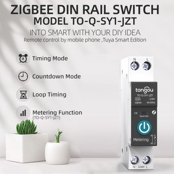 Беспроводной интеллектуальный автоматический выключатель Tuya Zigbee