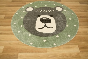 Обвенчались. 140 см КРУГЛЫЙ КОВЕР LIMA BEAR GREY PASTEL OLIVE CREAM