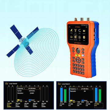 Измеритель юстировки наземной спутниковой антенны DVB-S2X/S2/S/T2/T/C/ATSC