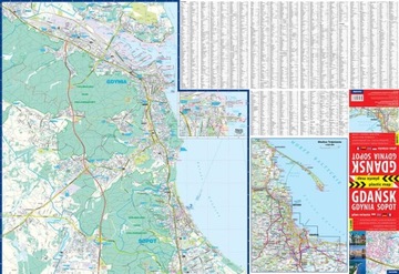 ГДАНЬСК ГДЫНЯ СОПОТ / TRI-CITY WRAPPED MAP EX