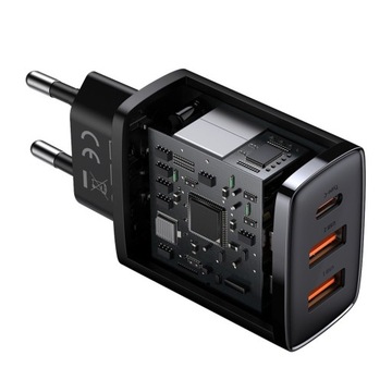 БЫСТРОЕ СЕТЕВОЕ ЗАРЯДНОЕ УСТРОЙСТВО BASEUS ДЛЯ ТЕЛЕФОНА USB USB-C TYPE-C AFC QC 3.0 30 Вт