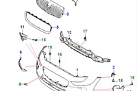 фото thumb №9, Jaguar i-pace x590 бампер передний левый отделка новый оригинальный t4k598