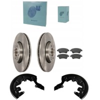 фото thumb №1, Тормозные диски + тормозные колодки перед + защита диск do renault scenic ii grand scenic ii