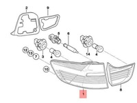фото thumb №8, Bmw x6 e71 rear правий задній ліхтар 63217295004 7295004