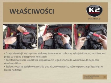 K2 Klucz do filtrów opaskowy 102-111mm W668