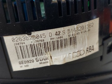 фото thumb №12, Спідометр  манометр a4 b5 1.9 tdi 4b0920900