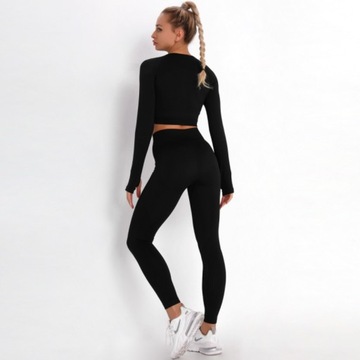SPORTS SET топ бесшовные леггинсы для фитнеса S