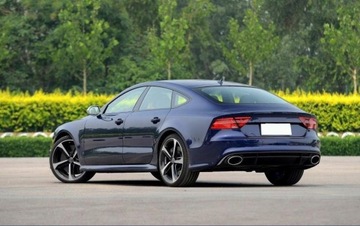 фото thumb №15, Диффузор заднего бампера audi a7 10-14 rs вид rs7 накладка чёрный блеск !