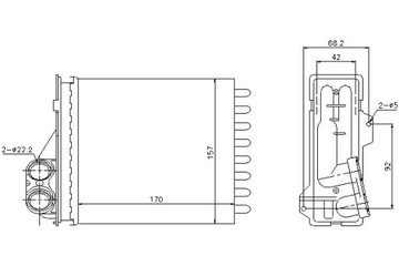 фото thumb №1, Nissens отопитель 181x152x42 dacia duster, log