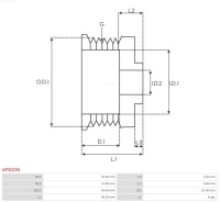 фото thumb №14, As-pl ap3025s заслінка колеса, генератор