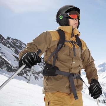 Зимние лыжные перчатки, велосипедные до -30°C 2в1 ROCKBROS S171-BGR XL