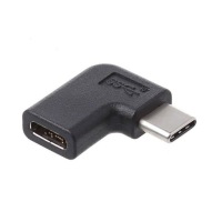 АДАПТЕР УГЛОВОЙ РАЗЪЕМ 90 ГРАДУСОВ USB-C ДВУСТОРОННИЙ