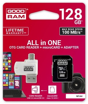 Карта microSD Goodram M1A4-1280R12 128 ГБ