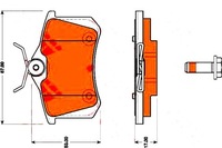 фото thumb №1, Trw гальмівні колодки гальмівні vw задня golf vento trw