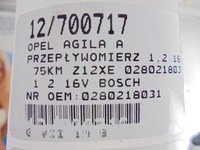 фото thumb №7, Opel agila a расходомер 0280218031 1,2 16v