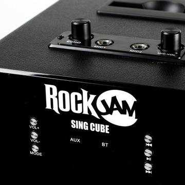 КОМПЛЕКТ КАРАОКЕ JamRock со светодиодной подсветкой Bluetooth + 2 микрофона