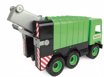 Зеленый мусоровоз Wader Middle Truck 32103