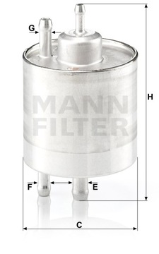 фото thumb №1, Фильтр топлива mann-filter wk 711/1