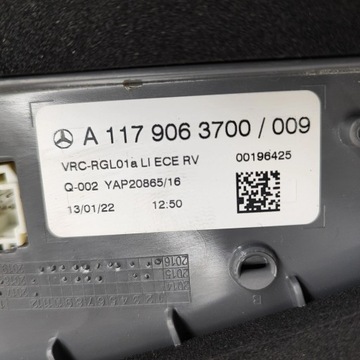 фото thumb №8, Mercedes-benz cla c117 x117 w117 2016 левая сторона лампа задняя