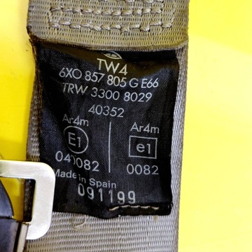 фото thumb №8, Pas безопасности левый зад volkswagen lupo 3d 040082 nr1129