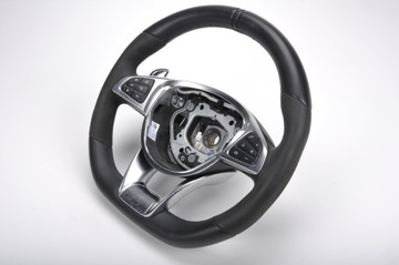 фото thumb №7, Mercedes amg gt s c190 руль кожаный