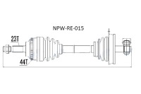 фото thumb №10, Nty приводной вал приводная renault clio ii 1.5dci 01- kangoo 1.5dci 02- левая