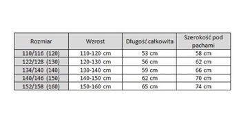 Czarne Body Gimnastyczne 3/4 Rękaw Balet 104/110