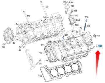 фото thumb №3, Гвинт колектора впускного mercedes a0019905722