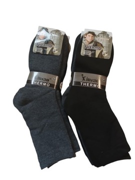 10x ТЕПЛЫЕ МУЖСКИЕ ЗИМНИЕ НОСКИ THERMO STRONG 43-46 ТЕРМОАКТИВНЫЕ МАХРОВЫЕ НОСКИ