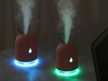 NAWILŻACZ POWIETRZA LED AROMATERAPIA ATOMIZER JELENIE ROGI CRONOS Z FILTREM