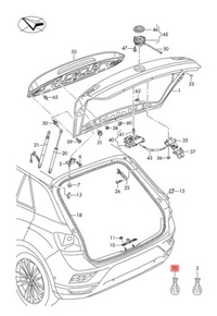 фото thumb №1, Vw t-roc набор monażowy штифты клипсы спойлер крышки 2ga898533
