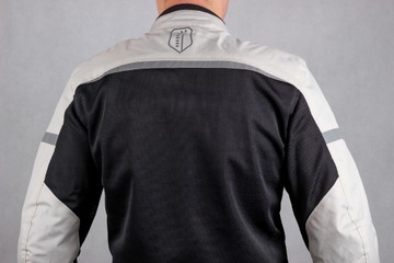 Мужская мотоциклетная куртка HUSAR SAFOLA AIR MESH, текстиль, серый XL