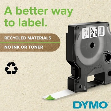 Dymo- Tape D1 - 19 мм х 7 м черный/красный